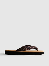 Knot-Detail Thong Sandals