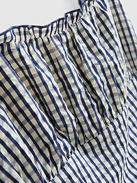 Gingham Corset Mini Dress