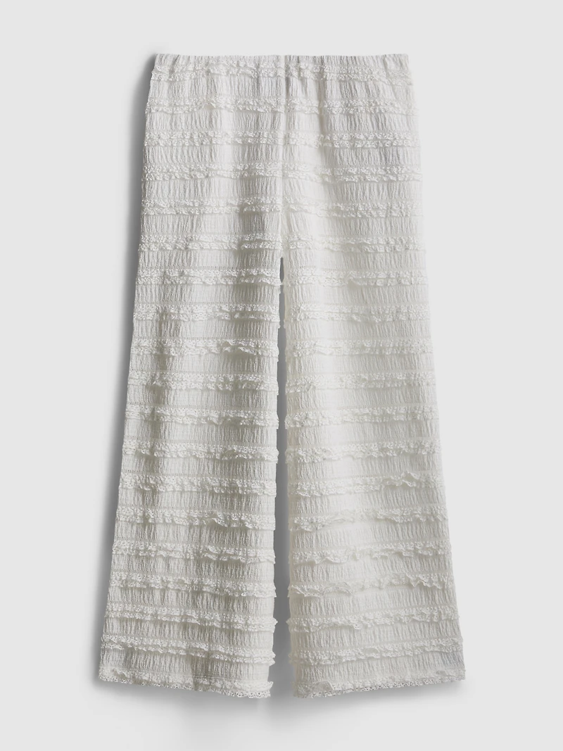 7-15yrs | Textured Wide-Leg Pants