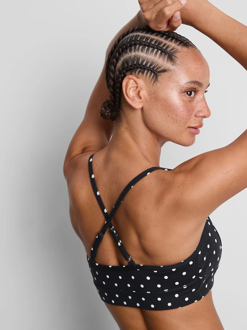 Polka Dot Active Crop Top