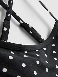 Polka Dot Active Crop Top