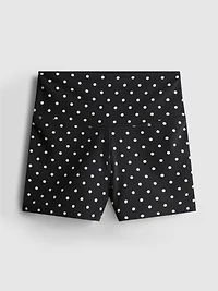 High-Waisted Polka Dot Yoga Shorts