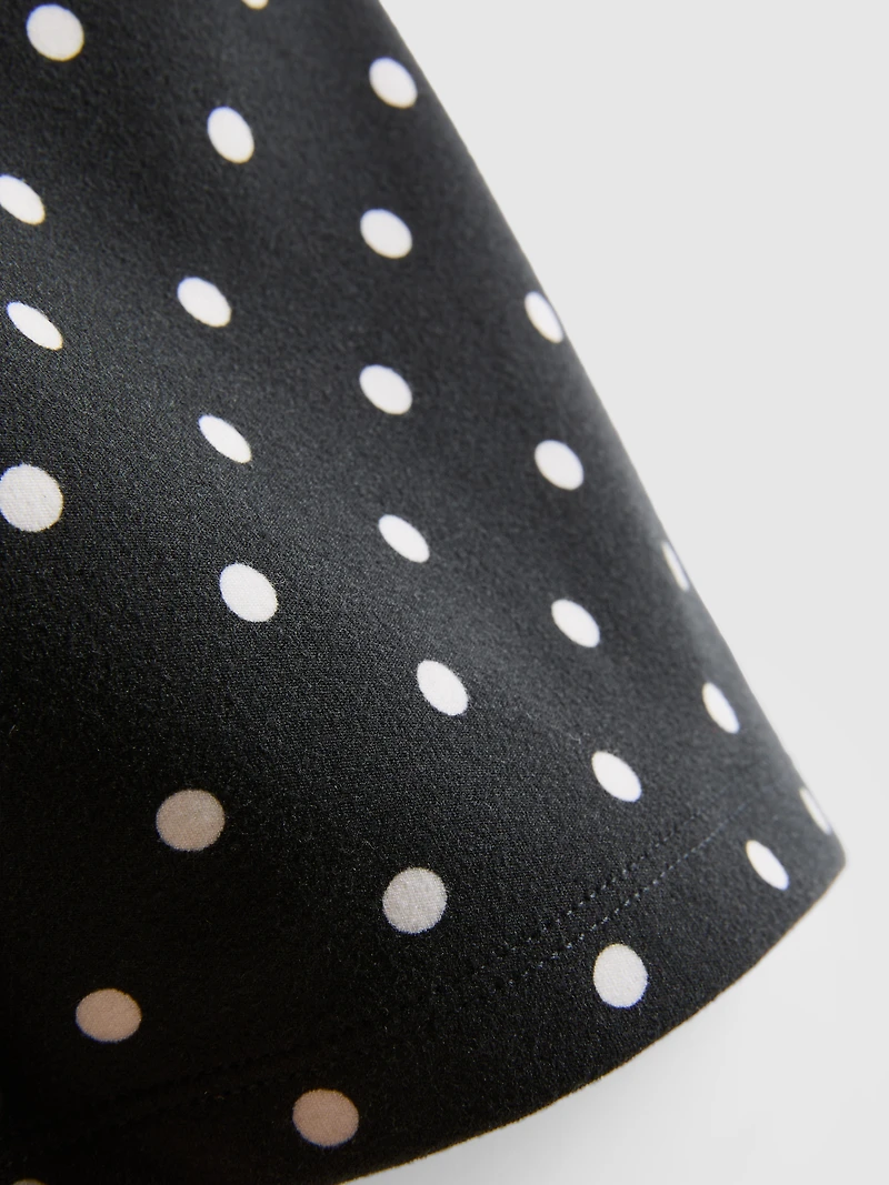 High-Waisted Polka Dot Yoga Shorts