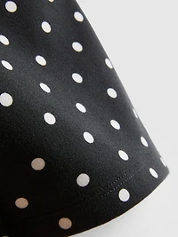 High-Waisted Polka Dot Yoga Shorts