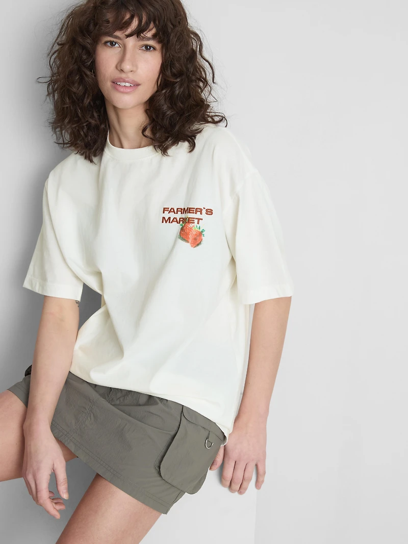 The Primark Scene | Cotton Oversized Strawberries Tee