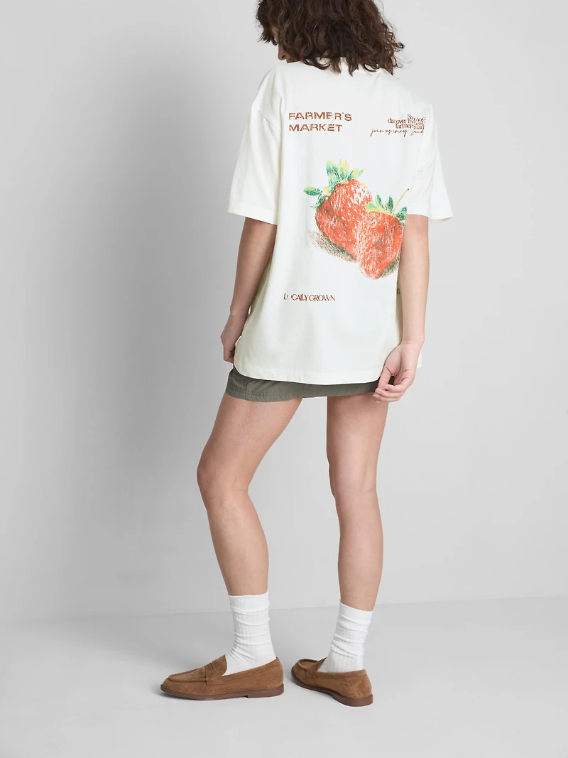 The Primark Scene | Cotton Oversized Strawberries Tee