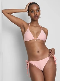 Striped Starfish Triangle Bikini Top