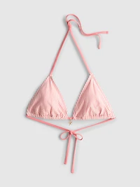 Striped Starfish Triangle Bikini Top