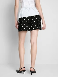 High-Waisted Printed Shorts
