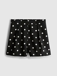 High-Waisted Printed Shorts