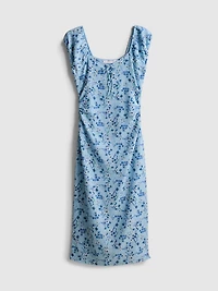 Sweetheart Crinkle Midi Dress
