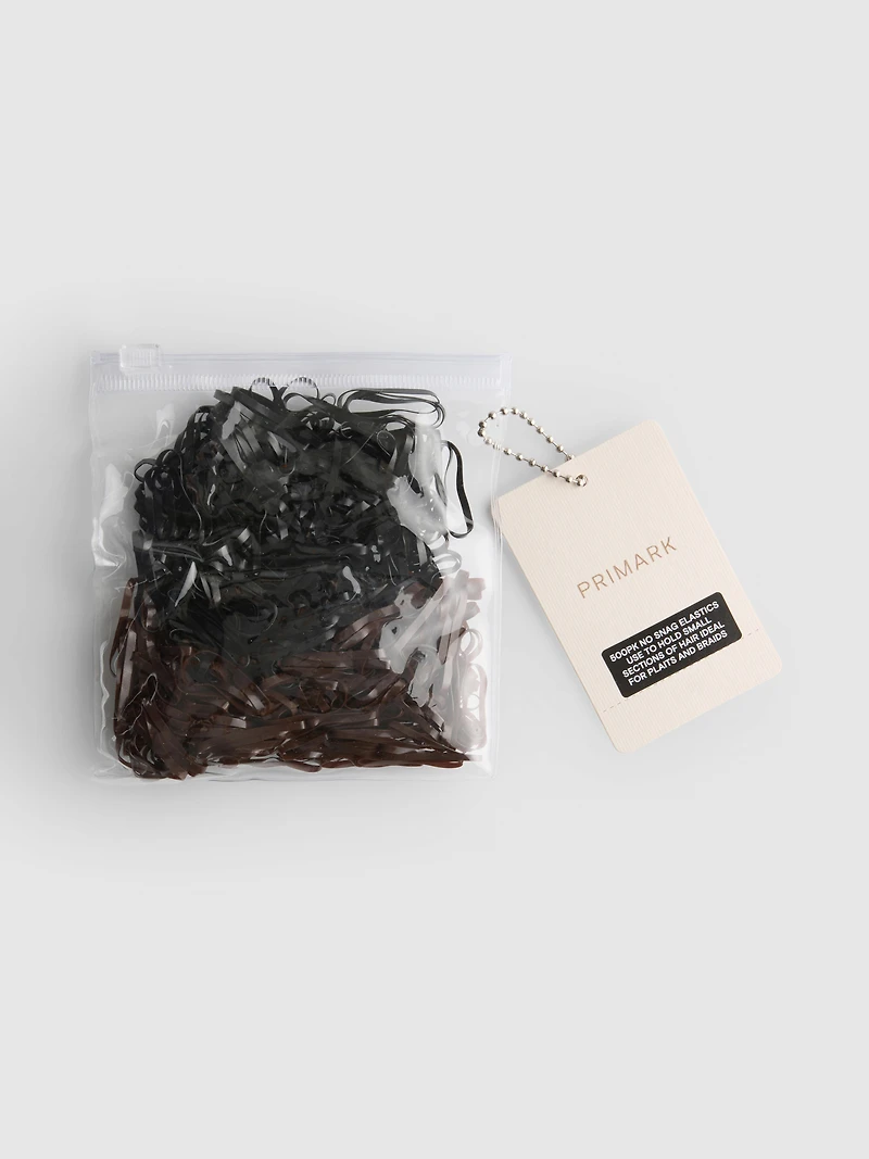 500pk No Snag Hair Elastics