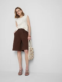 The Edit Cotton Bermuda Shorts