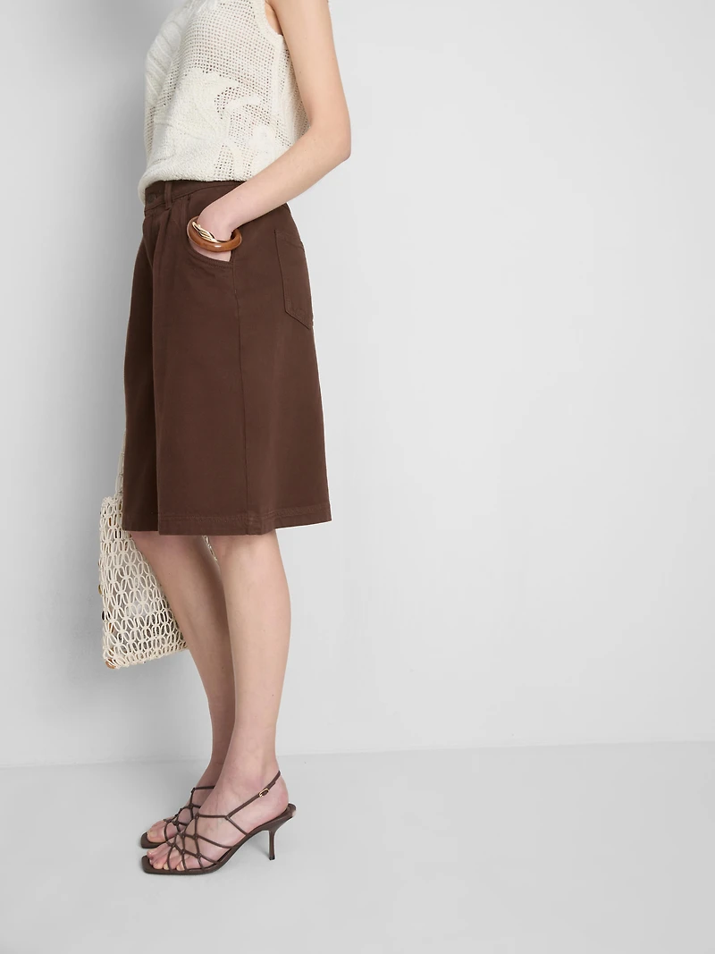 The Edit Cotton Bermuda Shorts