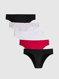 5pk Cotton-Rich Printed Brazilian Briefs