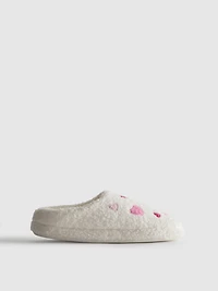 Fleece Heart Slippers