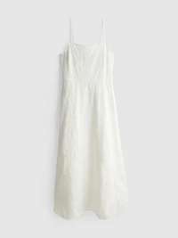 The Edit Broderie Midi Dress