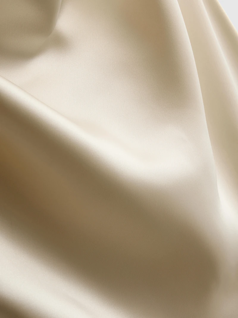 Satin Cowl Neck Blouse