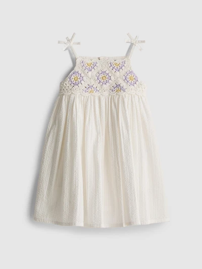 0-18mths | Crochet Newborn Smock Dress
