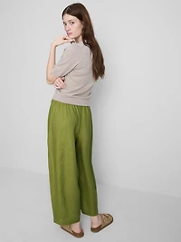 The Edit Wide-Leg Linen Pants
