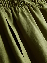 The Edit Wide-Leg Linen Pants