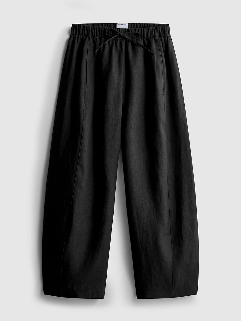 The Edit Wide-Leg Linen Pants