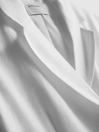The Edit Linen Tie-Detail Vest