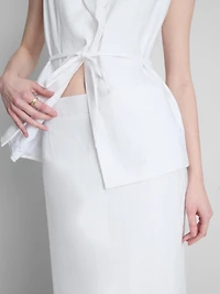 The Edit Linen Maxi Skirt
