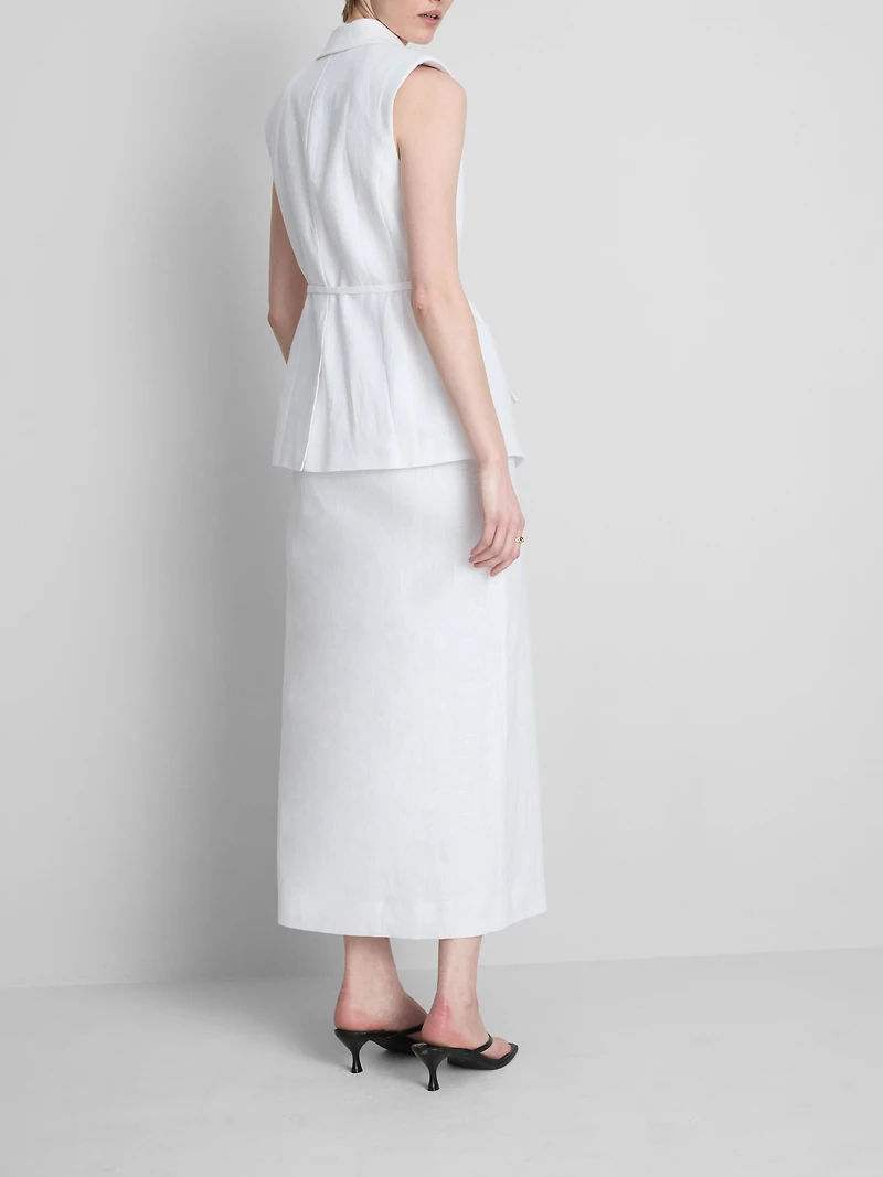 The Edit Linen Maxi Skirt