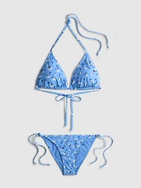 Triangle Tie Side Bikini Set