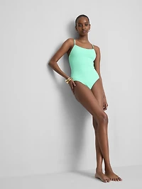 Strappy Crinkle Swimsuit
