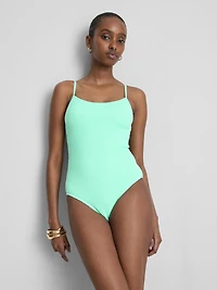 Strappy Crinkle Swimsuit