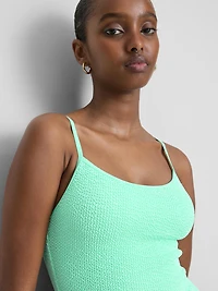 Strappy Crinkle Swimsuit