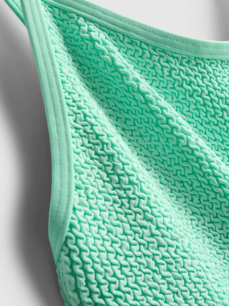 Strappy Crinkle Swimsuit