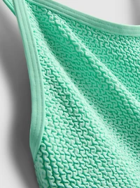 Strappy Crinkle Swimsuit