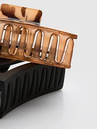 2pk Rectangle Claw Clips