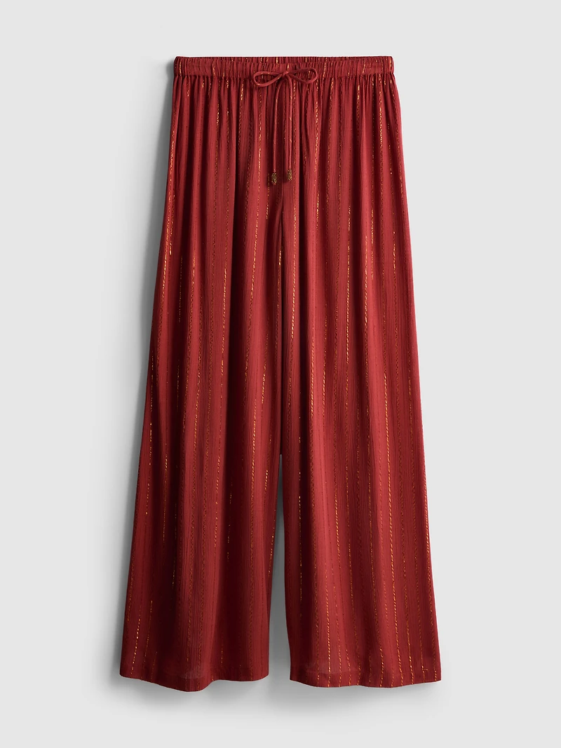 Paula Echevarría Wide Leg Sparkle Pants