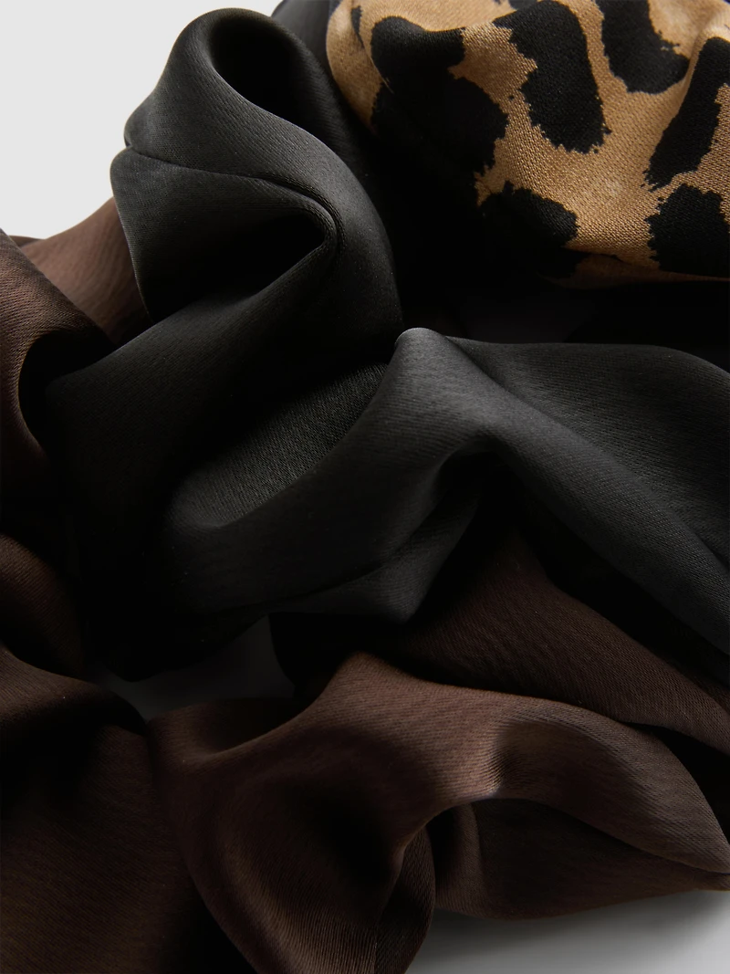 3pk Satin Hair Scrunchies