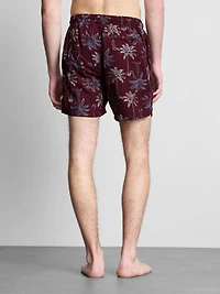 Embroidered Palm Tree Swimming Shorts