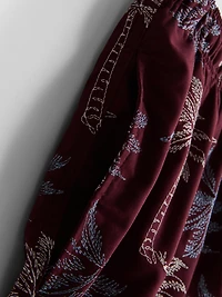 Embroidered Palm Tree Swimming Shorts