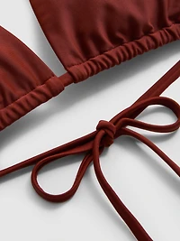 Chain Detail Triangle Bikini Top