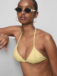 Pearl Starfish Triangle Bikini Top