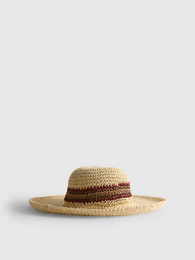Wide-Brimmed Straw Hat