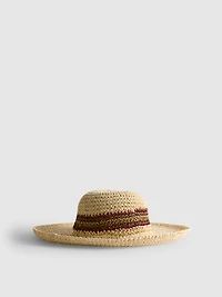 Wide-Brimmed Straw Hat