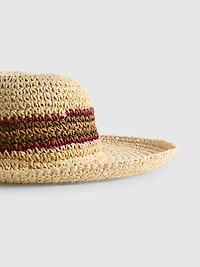 Wide-Brimmed Straw Hat