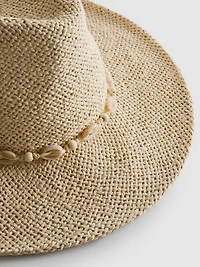 Straw Trim Beach Hat
