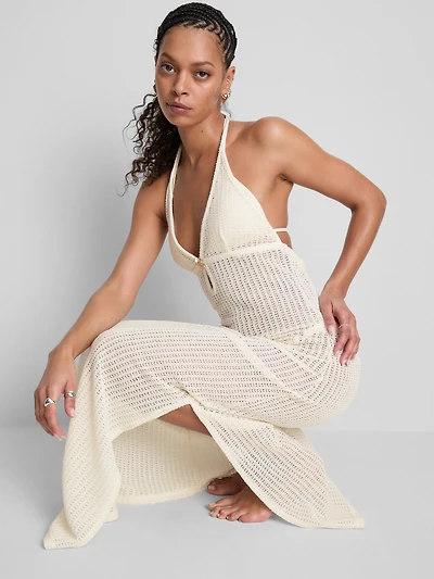 Crochet Starfish Beach Maxi Dress