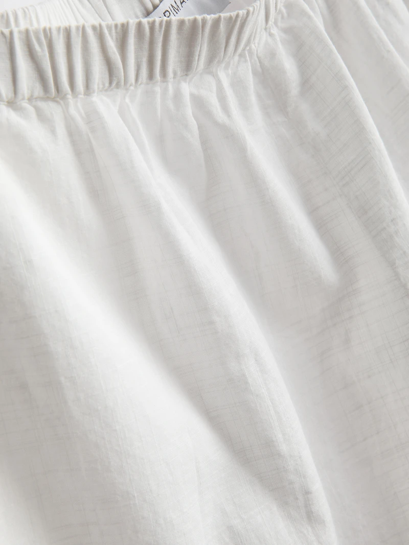 Cotton Shell Cut-Out Beach Shorts