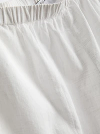 Cotton Shell Cut-Out Beach Shorts
