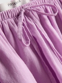 Cotton Tiered Ruffle Mini Skirt